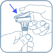 Fermez hermétiquement le couvercle de l’entonnoir en appuyant fermement jusqu’à entendre un clic net.