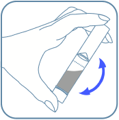 Secouez le tube fermé pendant 5 secondes. Jetez ou recyclez l’entonnoir.